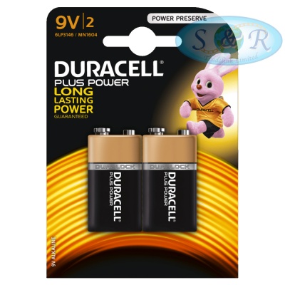 Duracell Plus 100 Batteries Size 9v