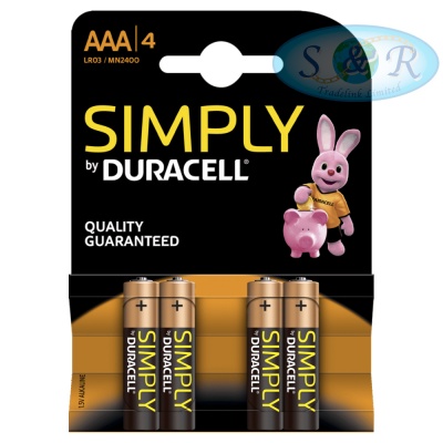 Simply Duracell Batteries Size AAA
