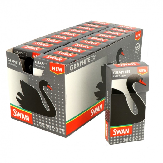 Swan Extra Slim GRAPHITE Filter Tips S&R Tradelink Ltd