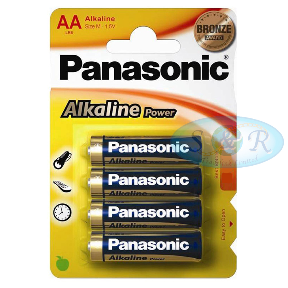 Panasonic Bronze Power Size AA Alkaline Batteries S&R Tradelink Ltd