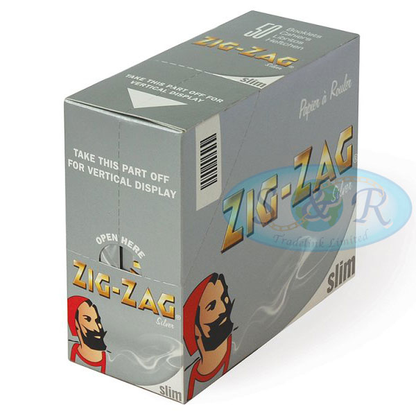 ZigZag Silver King Size Slim Rolling Papers S&R Tradelink Ltd