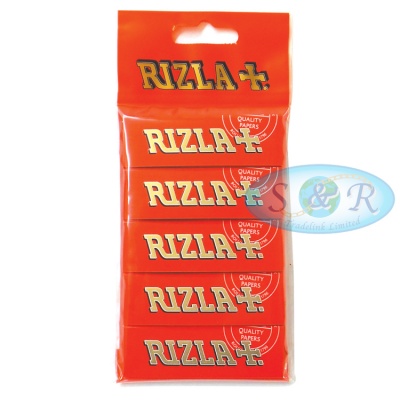 Rizla Red Regular Rolling Papers Hanger x 5 Pack