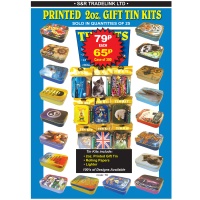 2oz Printed Gift Tin Kits 100s of Designs
