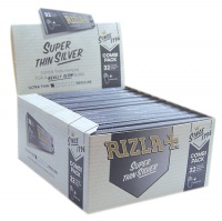 Rizla Silver Combi Pack - King Size Slim Rolling Papers + Paper Tips
