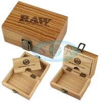 RAW Small Wooden Rolling Storage Box