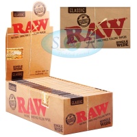 RAW Classic Single Wide Double Packs Standard Size Rolling Papers